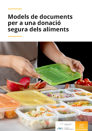 Models de documents per a una donació segura dels aliments