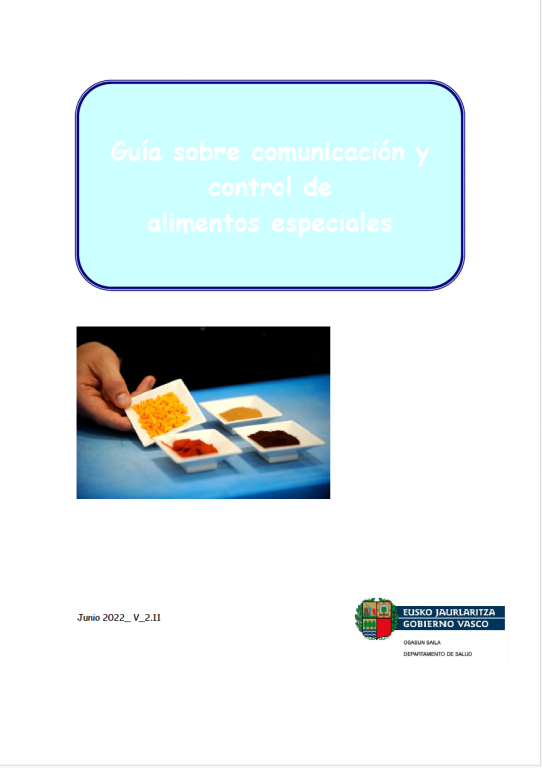 Guía sobre comunicación y control de alimentos especiales