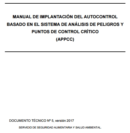 Manual de implantación del autocontrol basado en el APPCC