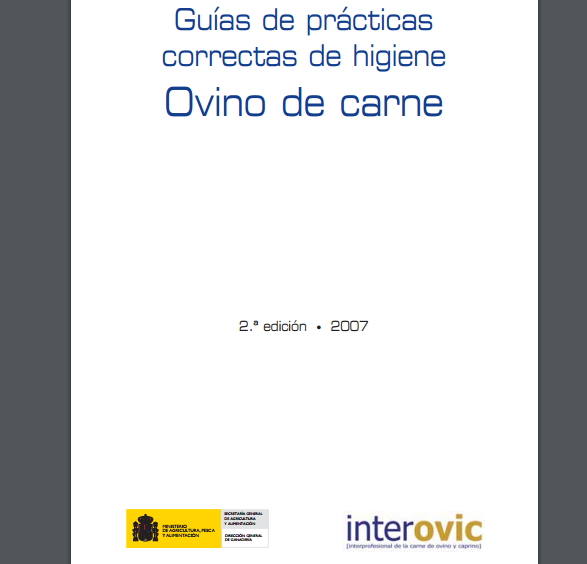 Guías de prácticas correctas de higiene. Ovino de carne