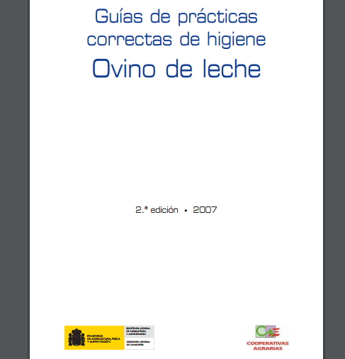 Guías de prácticas correctas de higiene. Ovino de leche.