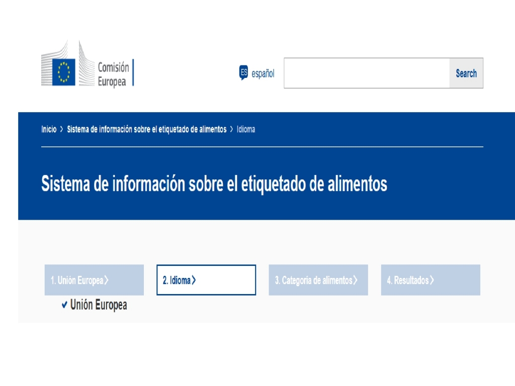 Etiquetado de alimentos. Food Labelling Information System