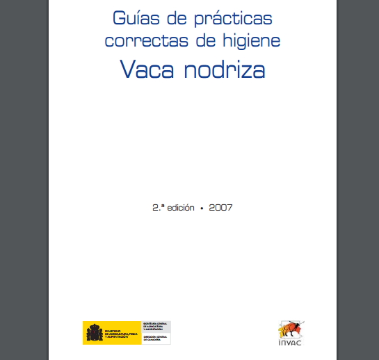 Guía de prácticas correctas de higiene. Vaca nodriza.