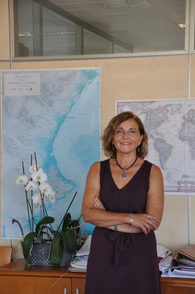 La directora general de Salud Pública y Drogodependencias, Ofelia Gimeno, en su despacho