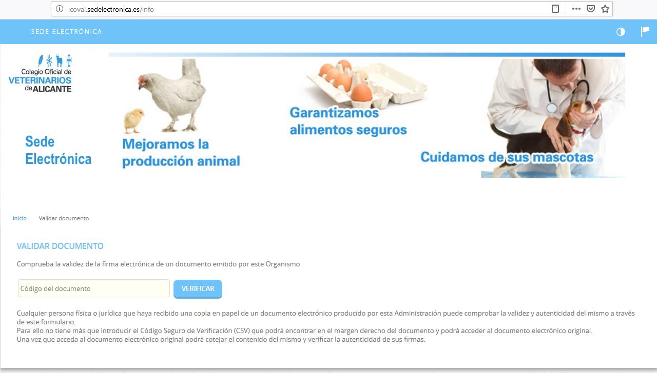 Icoval será el primer colegio de veterinarios de España en ofrecer a ciudadanos y colegiados una sede electrónica