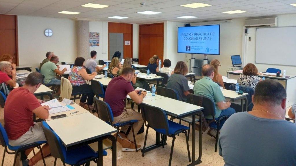 El Colegio de Veterinarios de Alicante forma a técnicos municipales y policías locales en gestión de colonias felinas