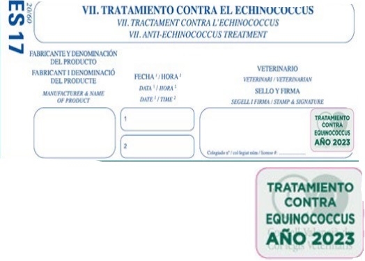 El CVCV hace suya una propuesta de la Comisión de Clínicos de Icoval y crea un sello para visibilizar la desparasitación interna