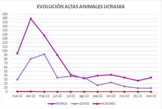 Los veterinarios valencianos han identificado y controlado altruistamente la entrada de 1.137 animales de ucranianos 