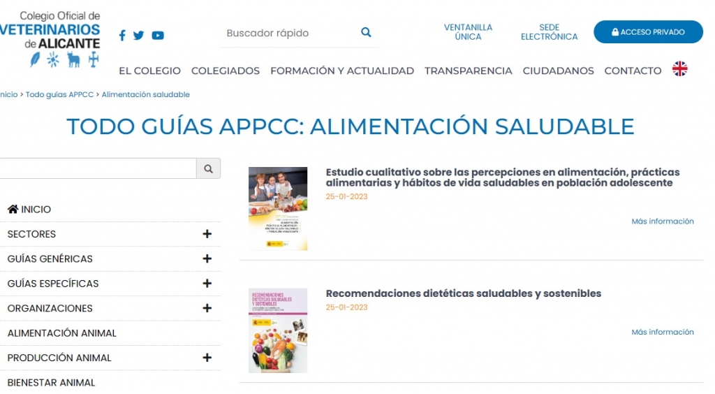 Icoval amplía su web de APPCC con guías de lo ‘saludable’